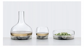 Декантер для вина Nude Glass Прохлада 1,25 л, мрамор