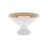 Фруктовница на ножке Falkenporzellan Natalia Cobalt Gold 24см