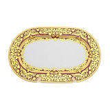 Блюдо овальное Falkenporzellan Natalia bordeaux gold 36 см