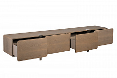 Тумба под телевизор Smooth шпон ясеня Garda Decor 