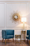 Журнальный стол круглый золотой GARDA DECOR
