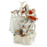 Фигурка Meissen 20см Хозяйка таверны (Ф.Э.Мейер, 1751г) (расточительность)