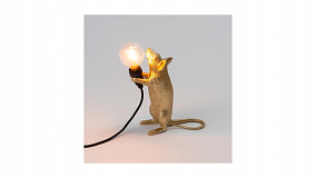 Настольная лампа Seletti Мышь стоит USB 6x13 см, h14 см
