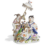 Фигурка Meissen 32см Пагода с зонтом от солнца (И.-И.Кендлер, 1746 г.) (лим.вып.15 шт., 2019г.)