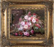 Картина "Розы" 20*25см + багет №14