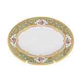 Блюдо овальное Falkenporzellan Opal Seladon Gold 24 см