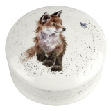 Мелочница с крышкой Royal Worcester "Забавная фауна.Лис" 8,5см