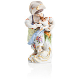 Фигурка Meissen 14см Девочка с овечкой (М.В.Асье, 1779г.) (пара к 60402)