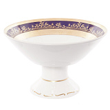 Фруктовница на ножке Falkenporzellan Constanza Cobalt Gold 23 см